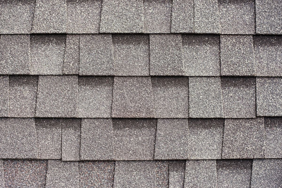 close-up architectural shingles