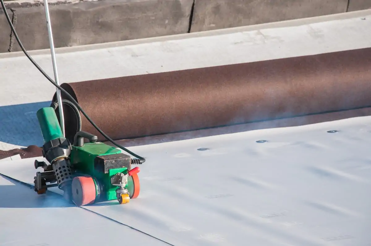 roofing material for repair of a commercial roof